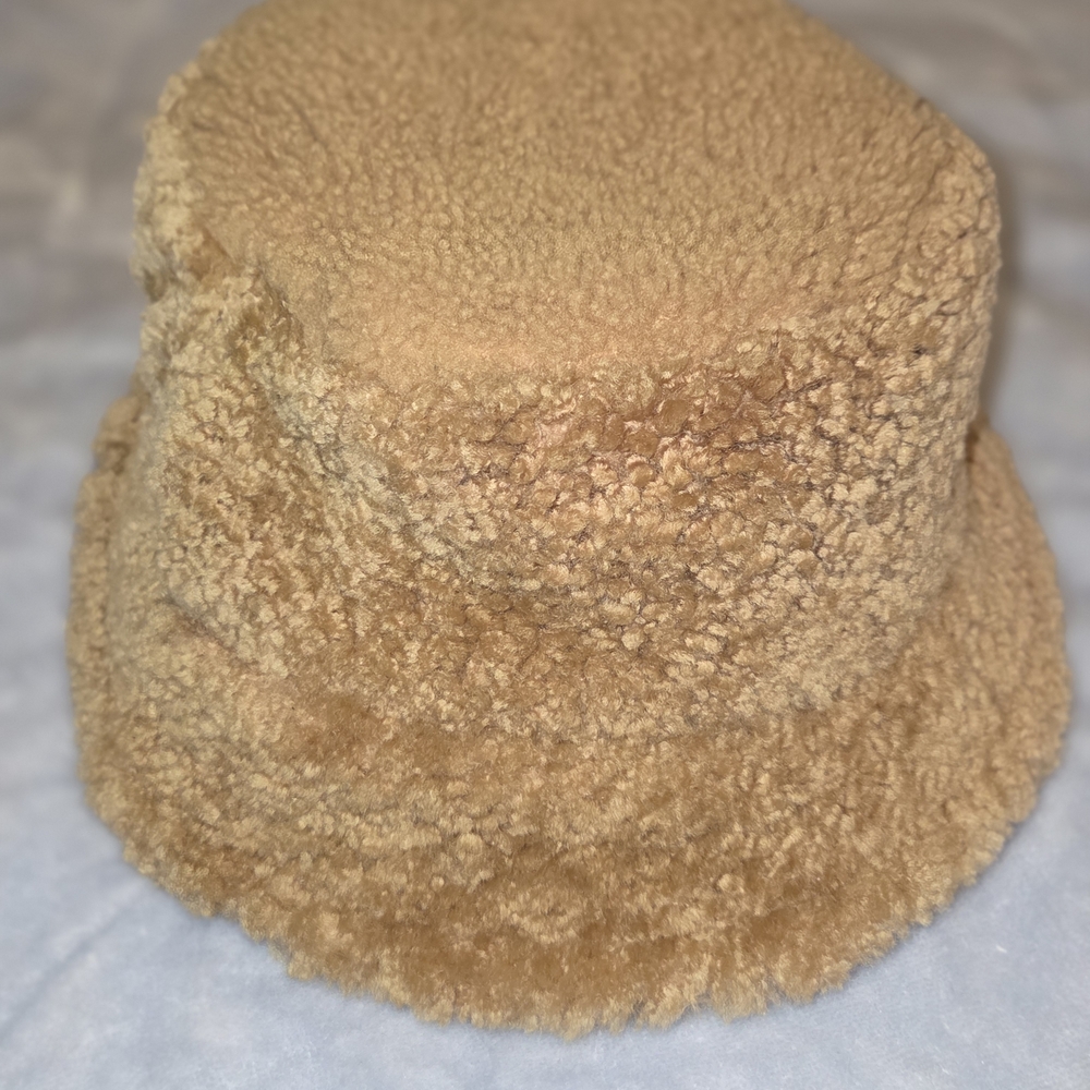 Mitchie's Cozy Tan Sherpa Bucket Hat
